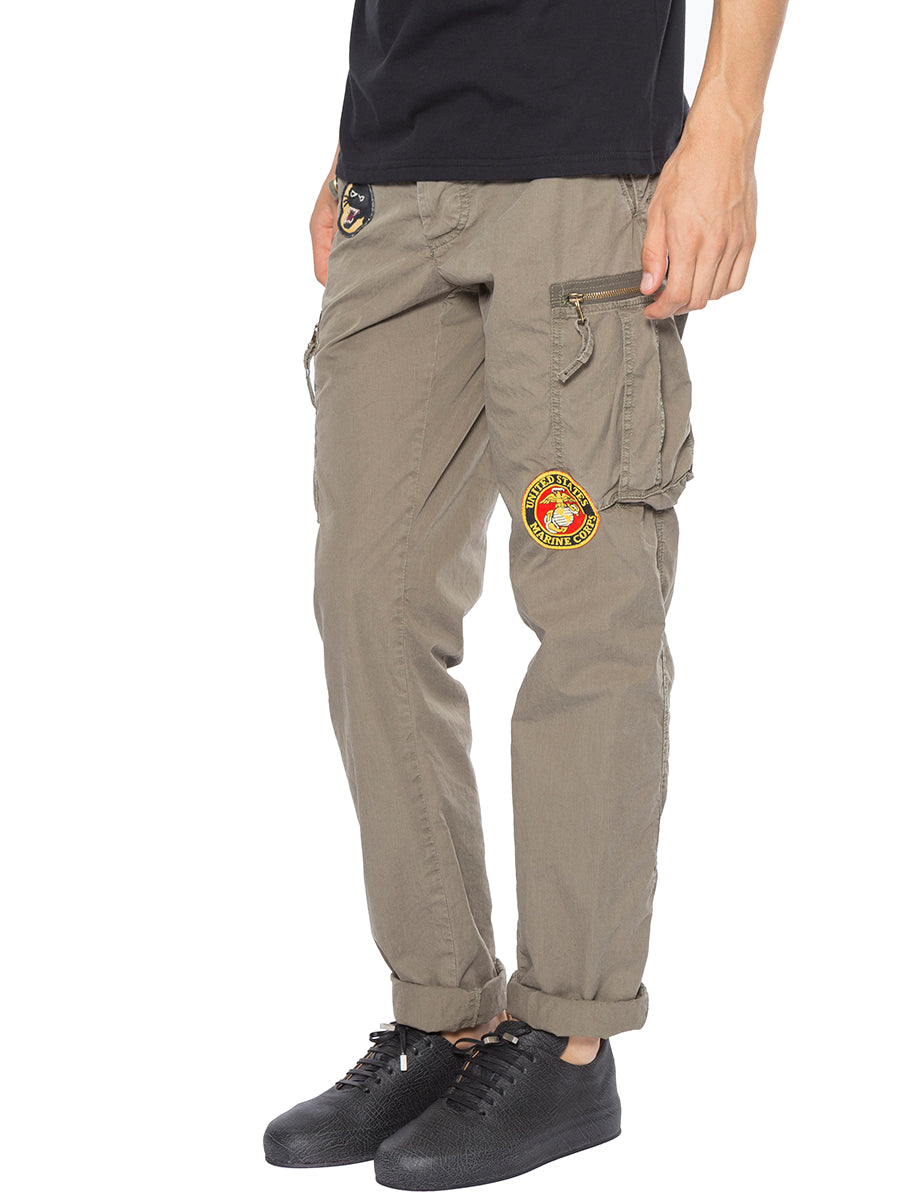 Cargo Trousers With Patches