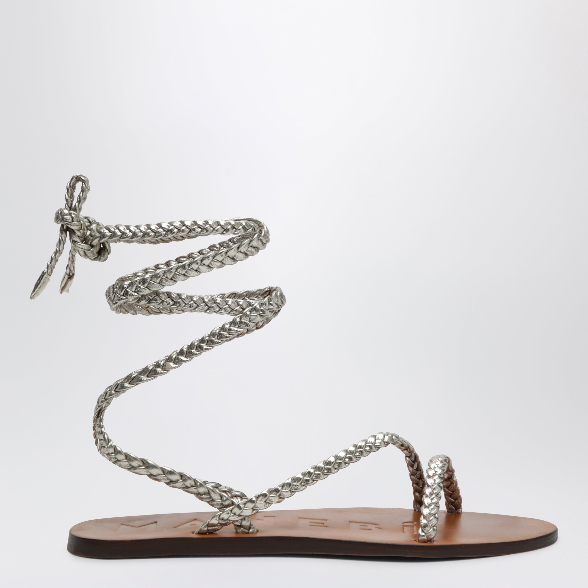 Platinum Leather Sandals