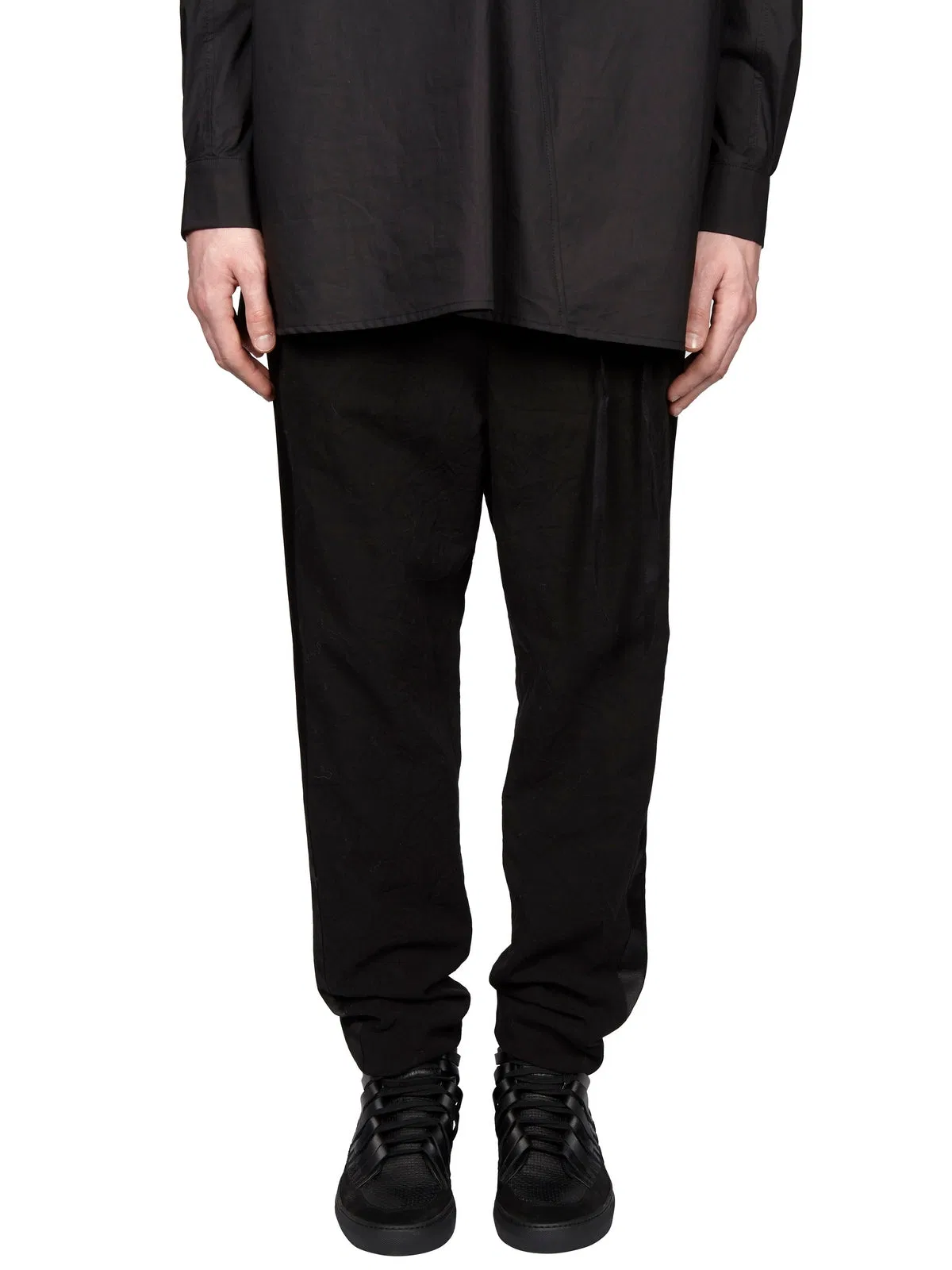 Cotton Trouser With Satin Revers
