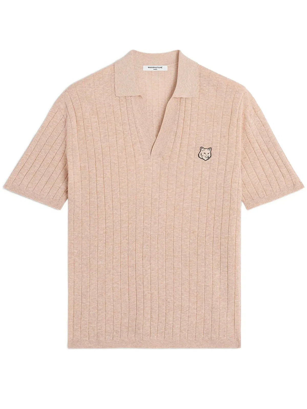 Maison Kitsuné Linen Cotton Short Sleeve Polo