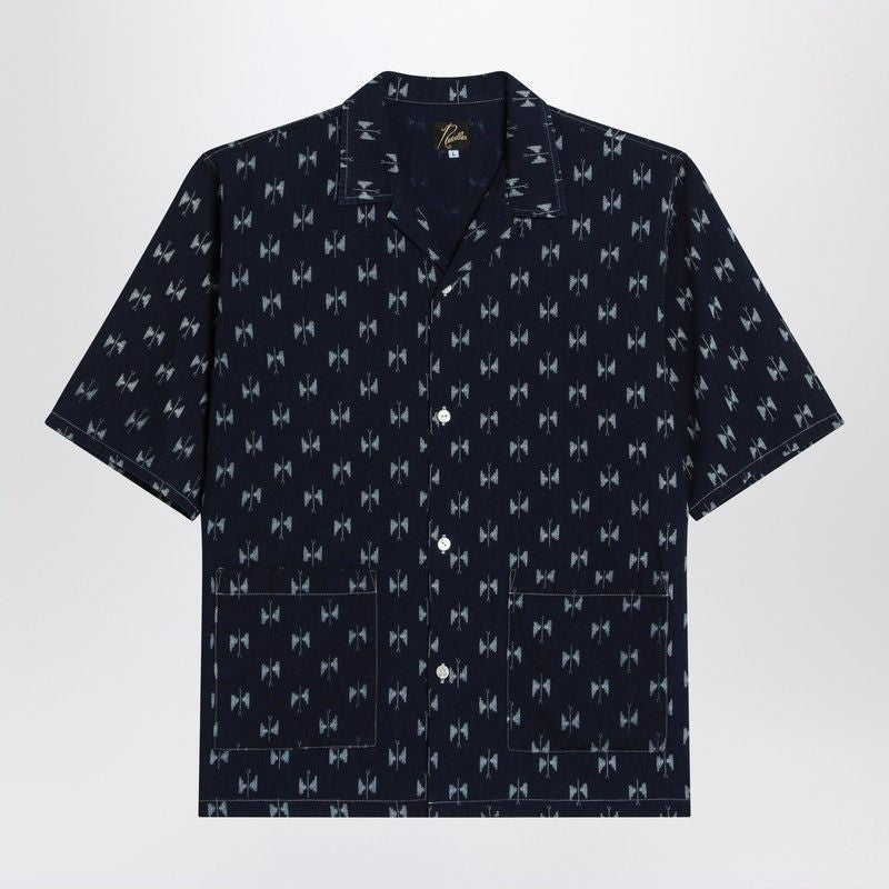 Blue Denim Shirt With Bow Ties
