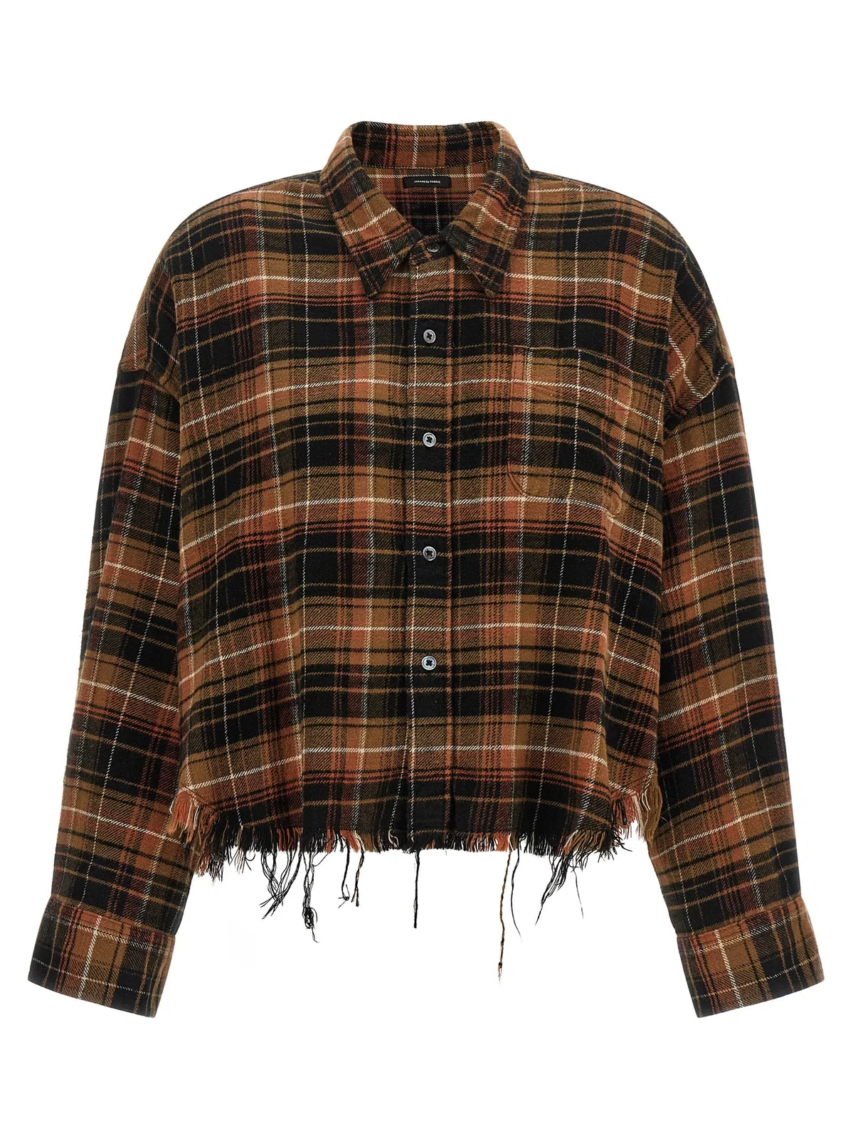 Raw Cut Cropped Shirt