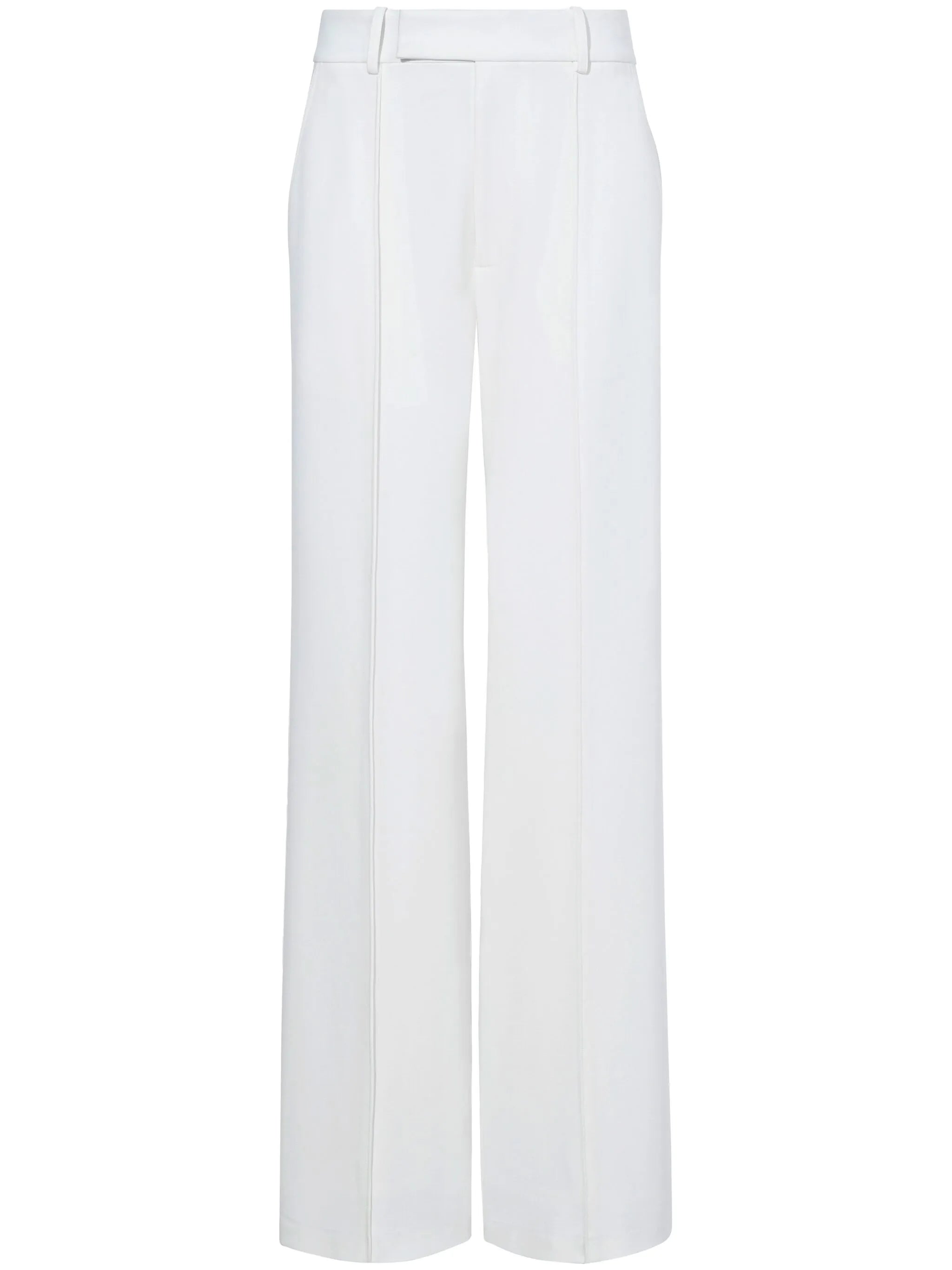 White Viscose Rayon Pants