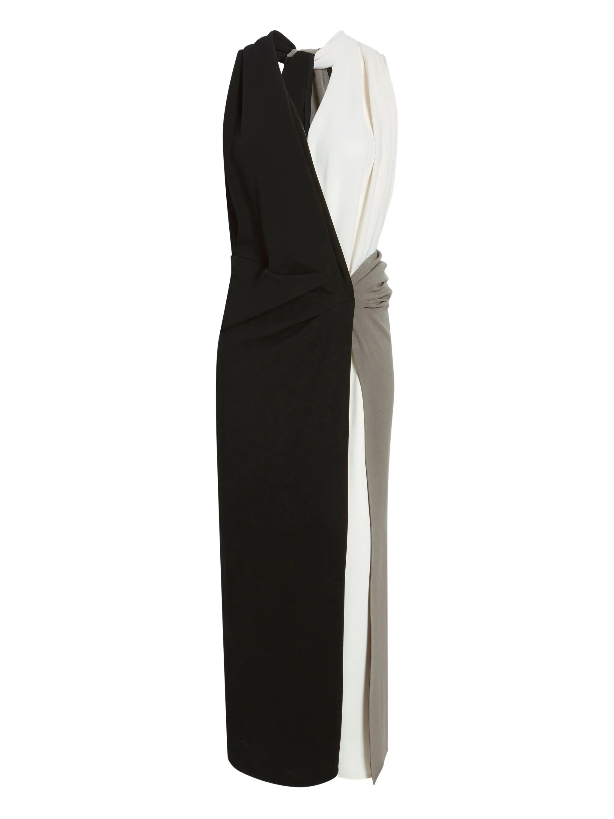 Black Acetate Polyester Elsa Dress