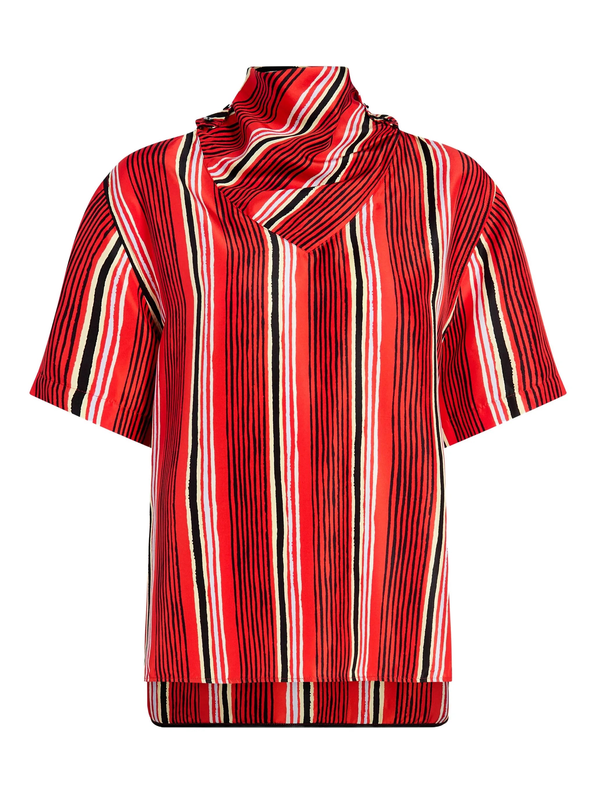 Vermillion Silk Amira Top