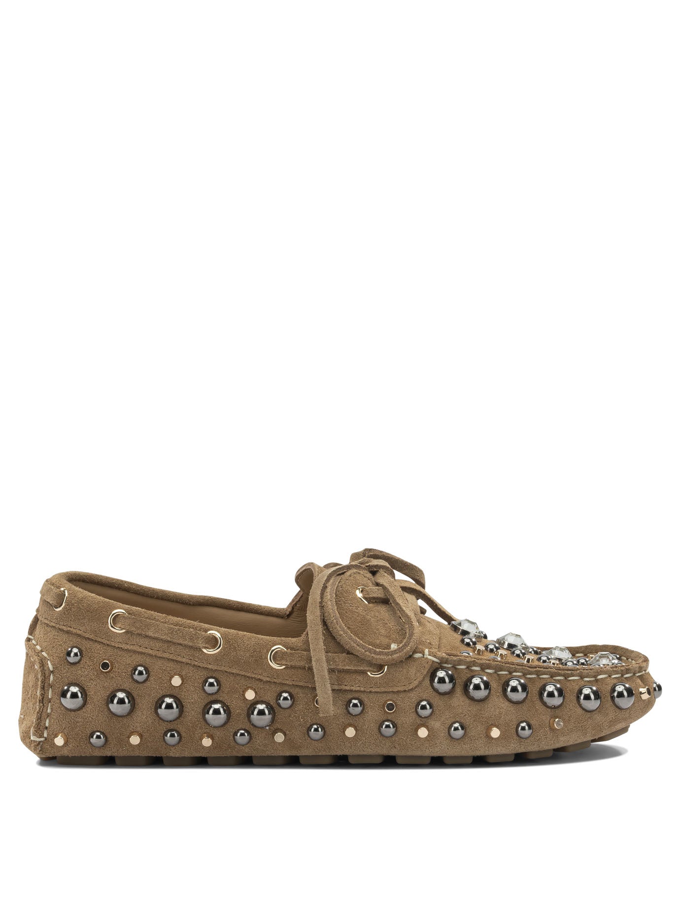 Leather Beige Loafers