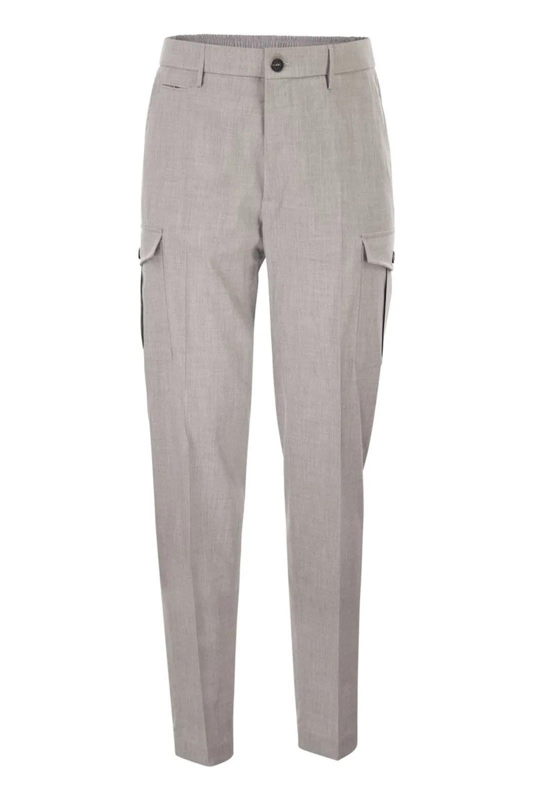 Tailored Cargo Trousers In Stretch Technical Fabric