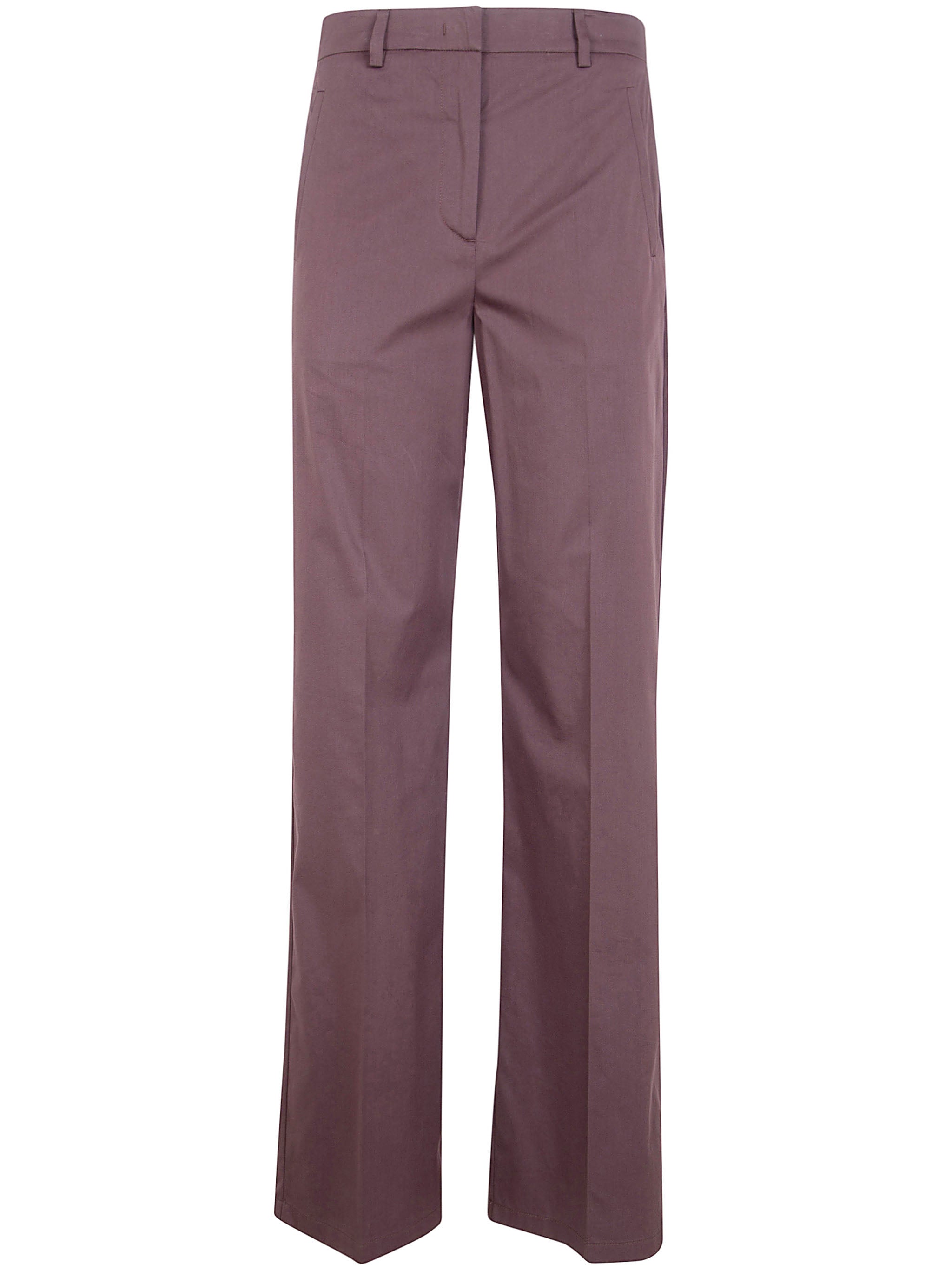 Light Cotton Straight Fit Trousers
