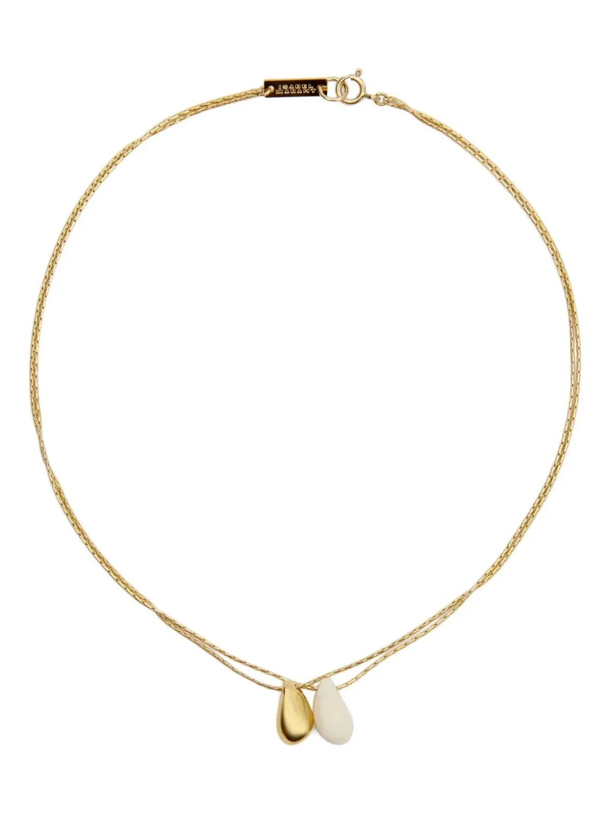 Ecru Brass Necklace