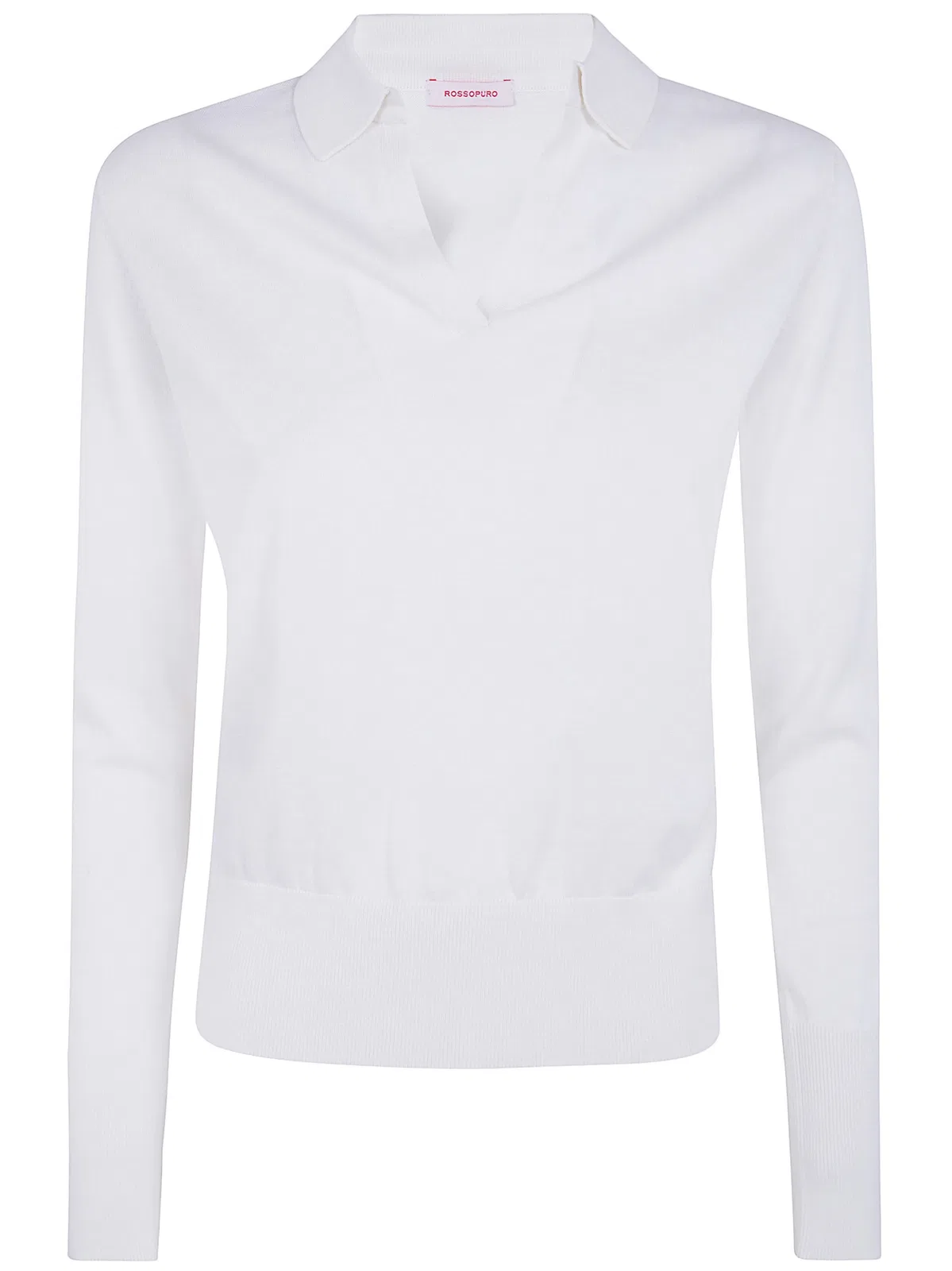 Long Sleeve Top With A Polo Collar