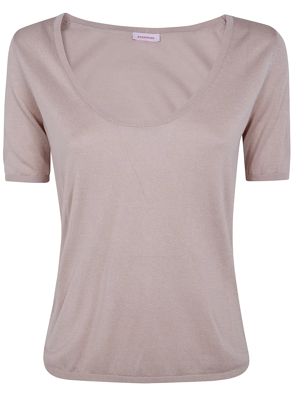 Short Sleeved U Neck T-Shirt