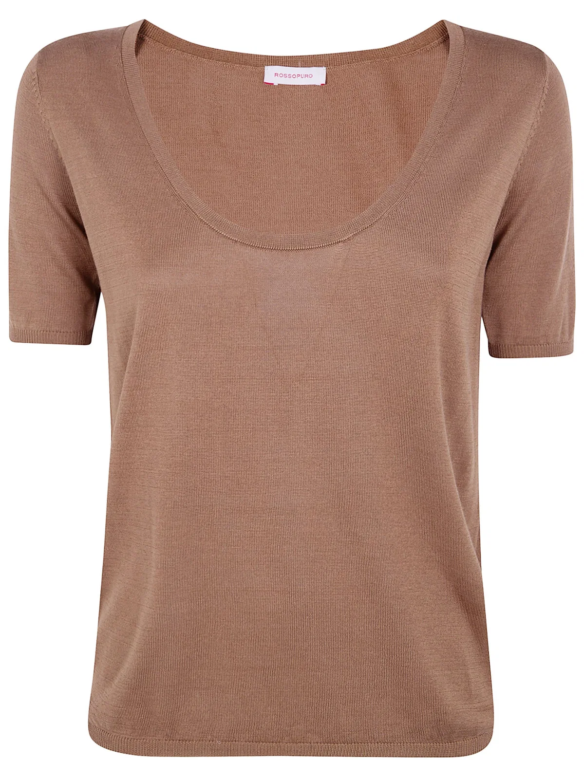 Short Sleeved U Neck T-Shirt