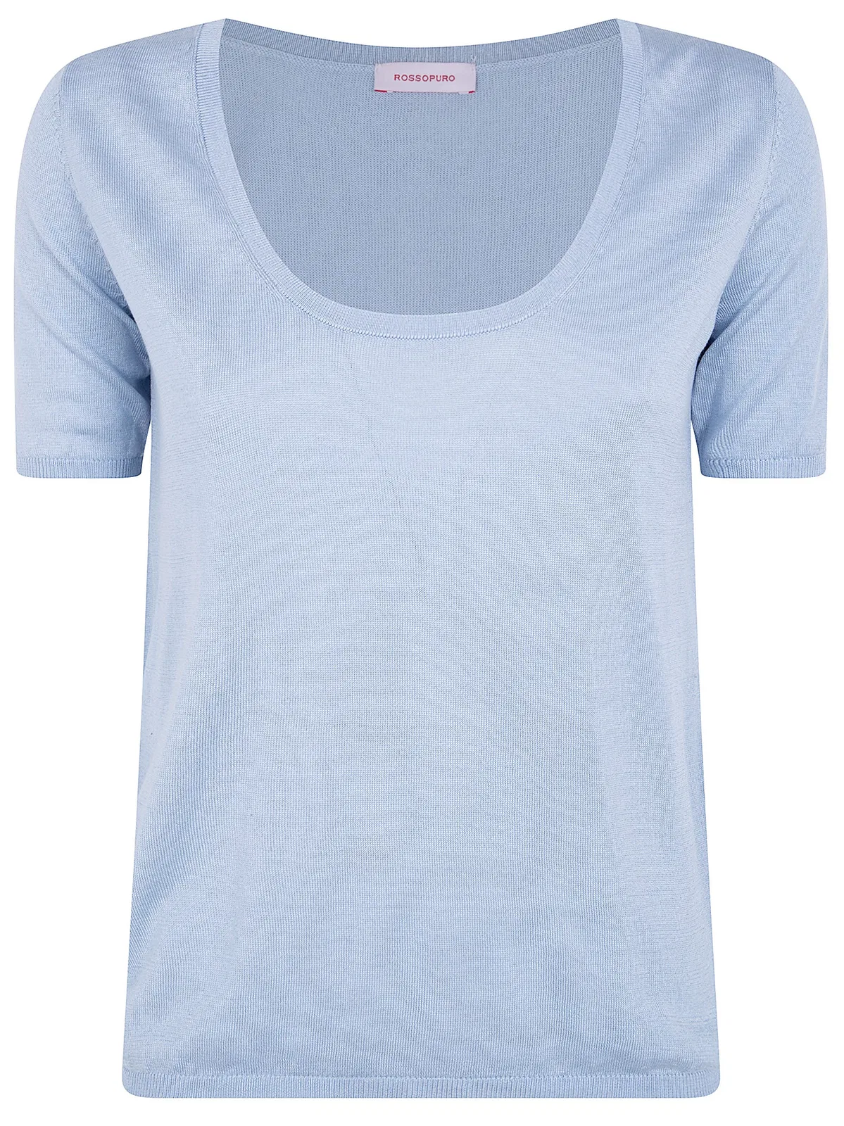 Short Sleeved U Neck T-Shirt