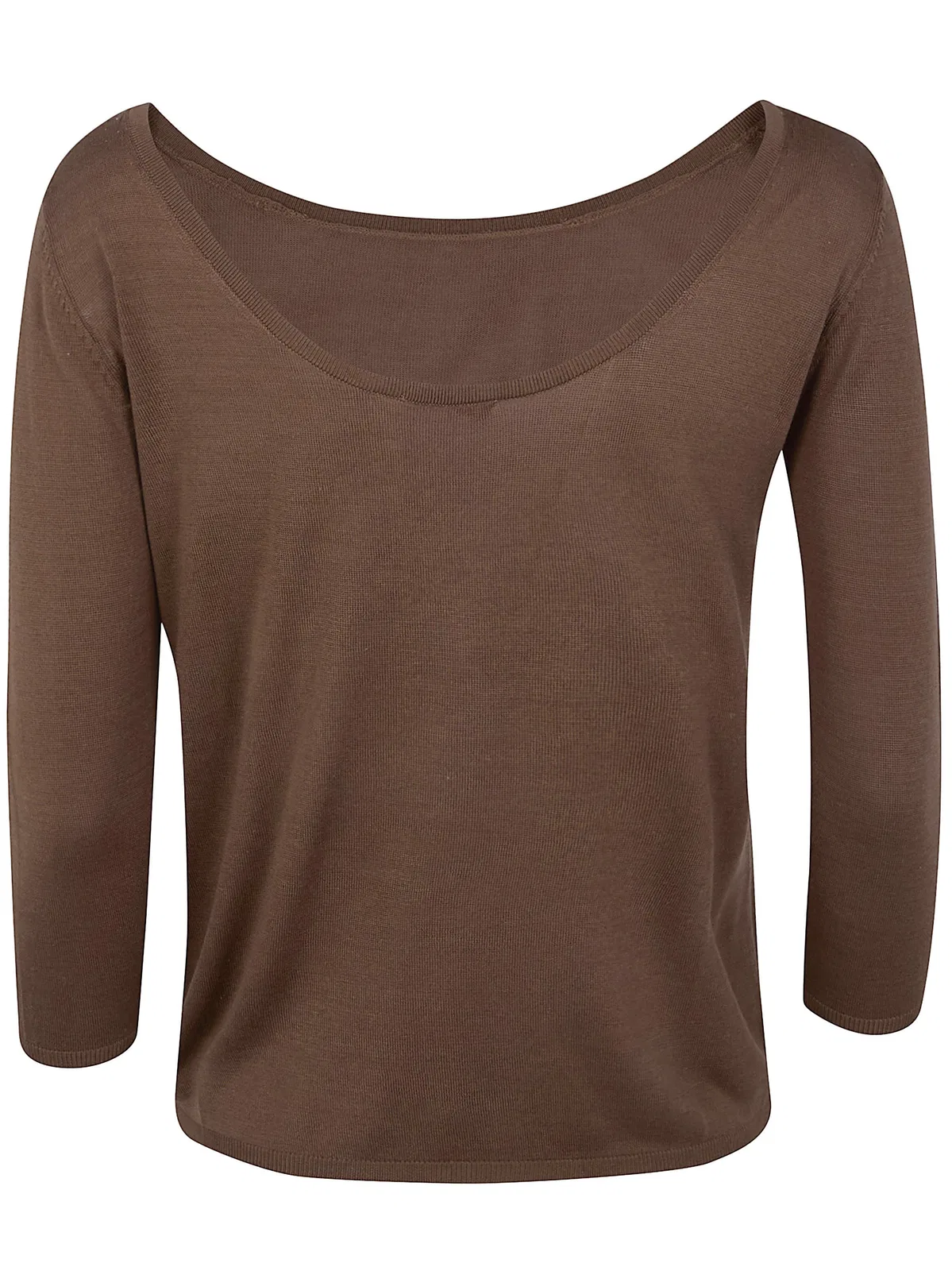 Long Sleeve Top With A U-Back