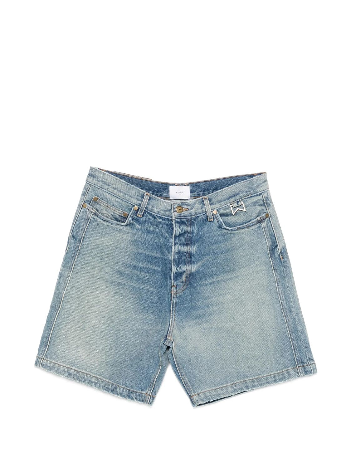 Boxy Traxedo Logo-Detail Shorts