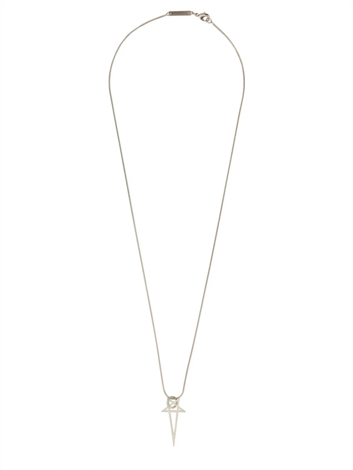 Palladium Pentagram Brass Necklace