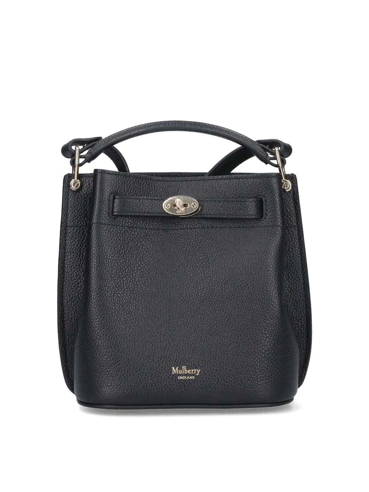 Leather Bucket Bag With Logo