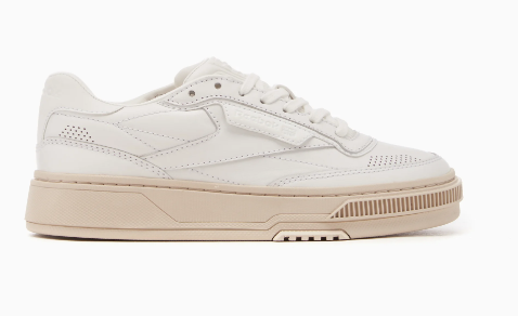 Stylish Leather Sneakers With Rubber