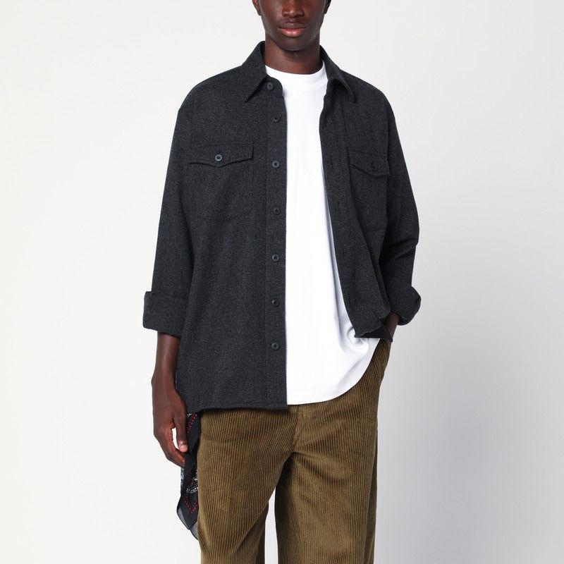 Dark Gray Wool Shirt