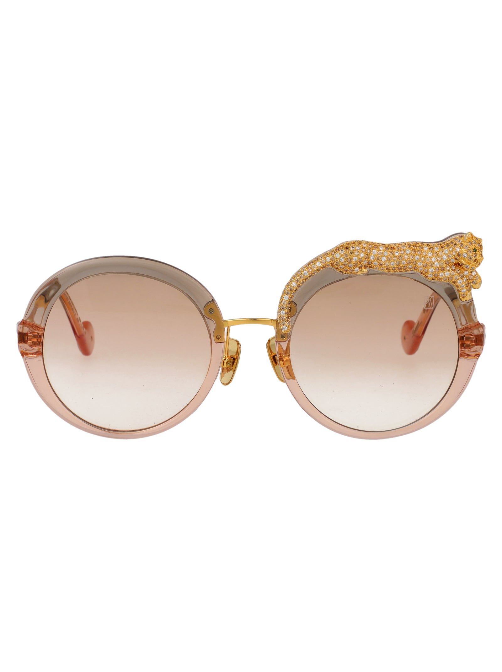 Gold Tobacco Acetate Sunglasses