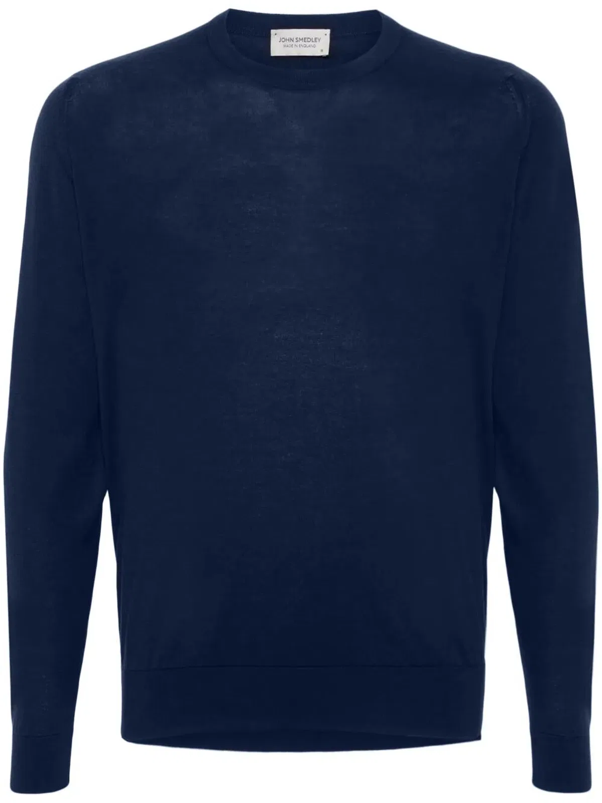 John Smedley "rowland" Crewneck Long Sleeves Pullover In Blue