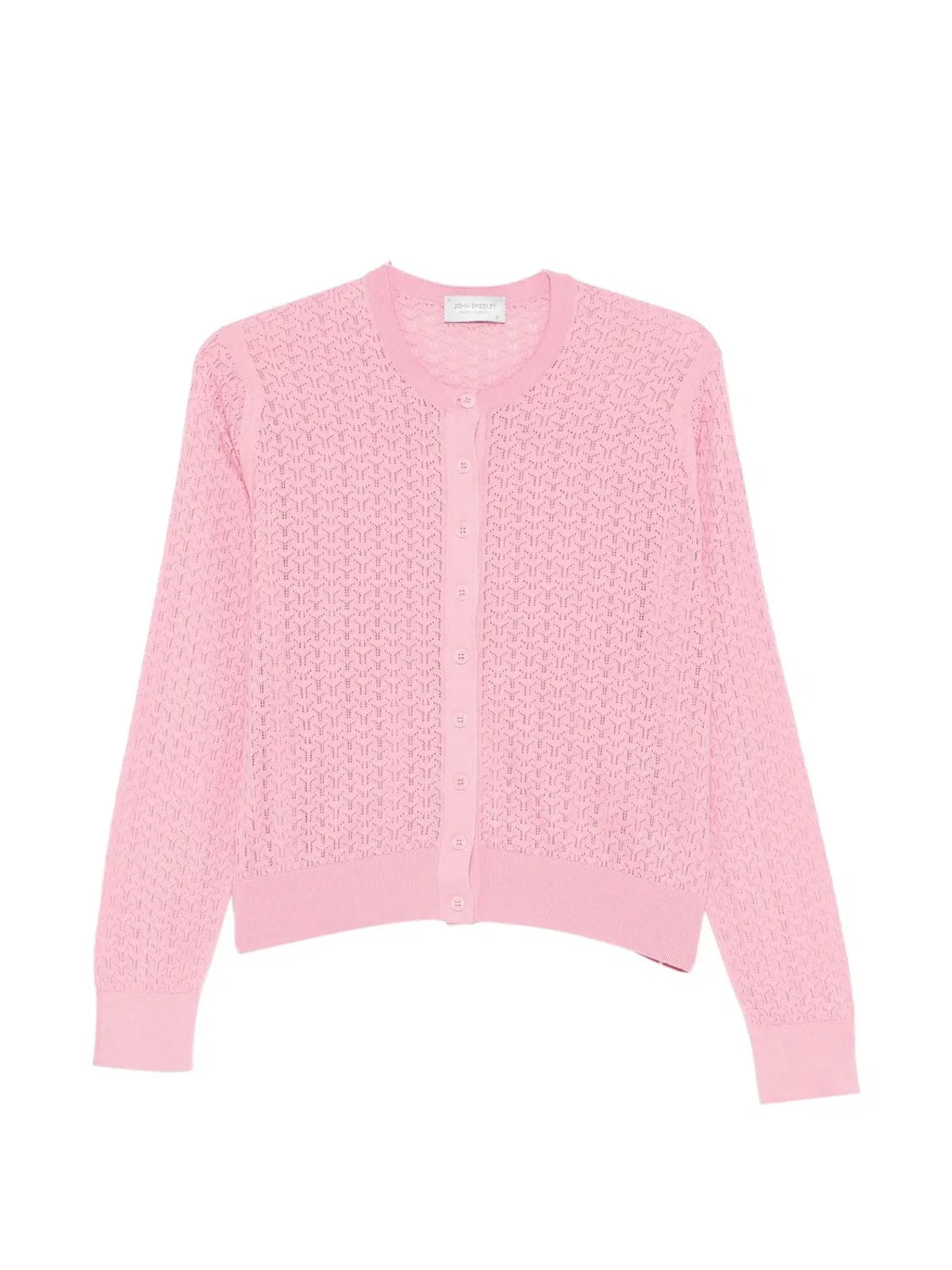 John Smedley Sea Island Cotton Cardigan In Glassp