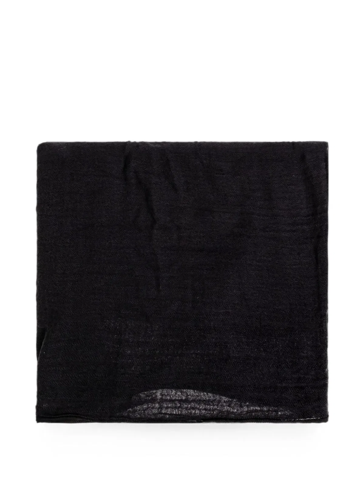 Rick Owens Wool Blend Textured Wrap In Black