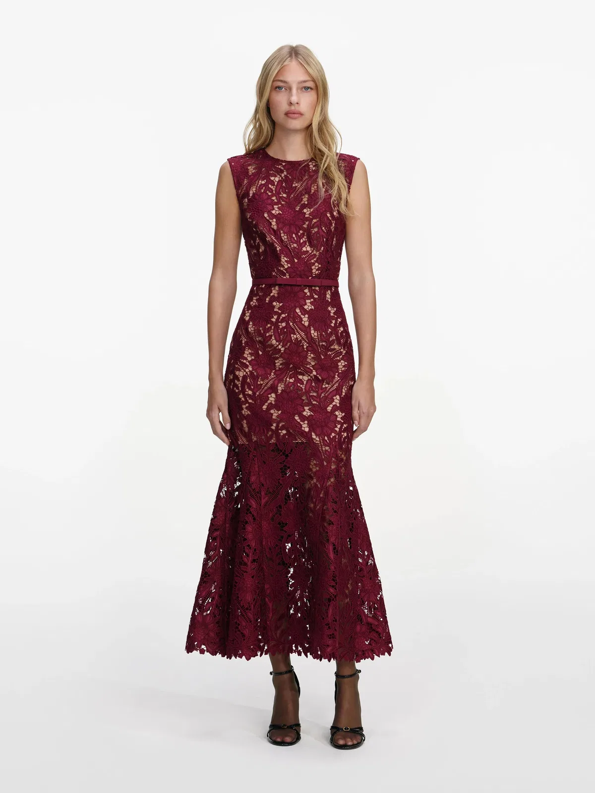 Self-Portrait Lace Long Dress