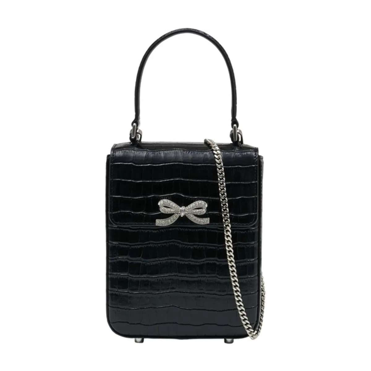 Structured Mini Bag - - Leather - Black