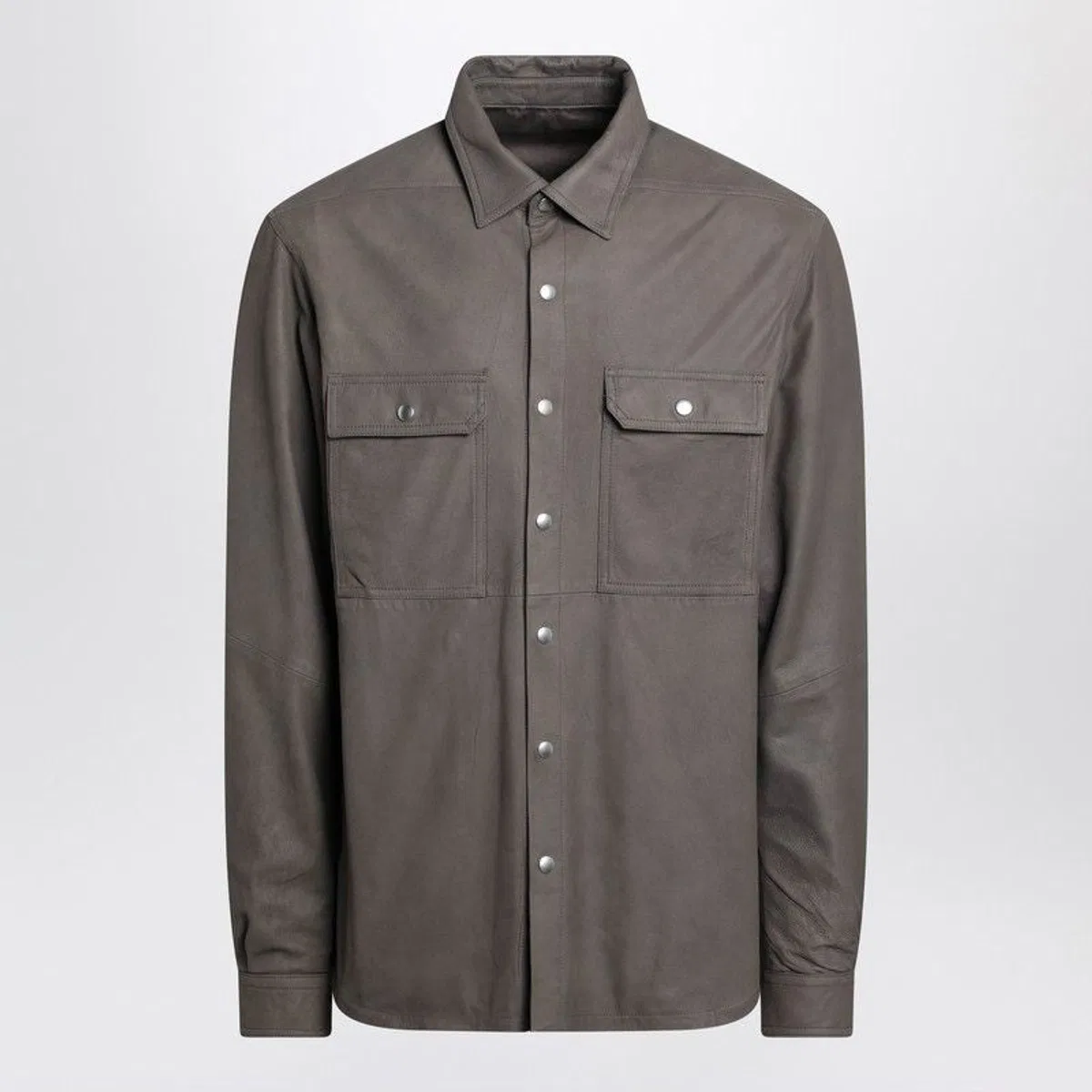 Mudcolored Cottonblend Shirt