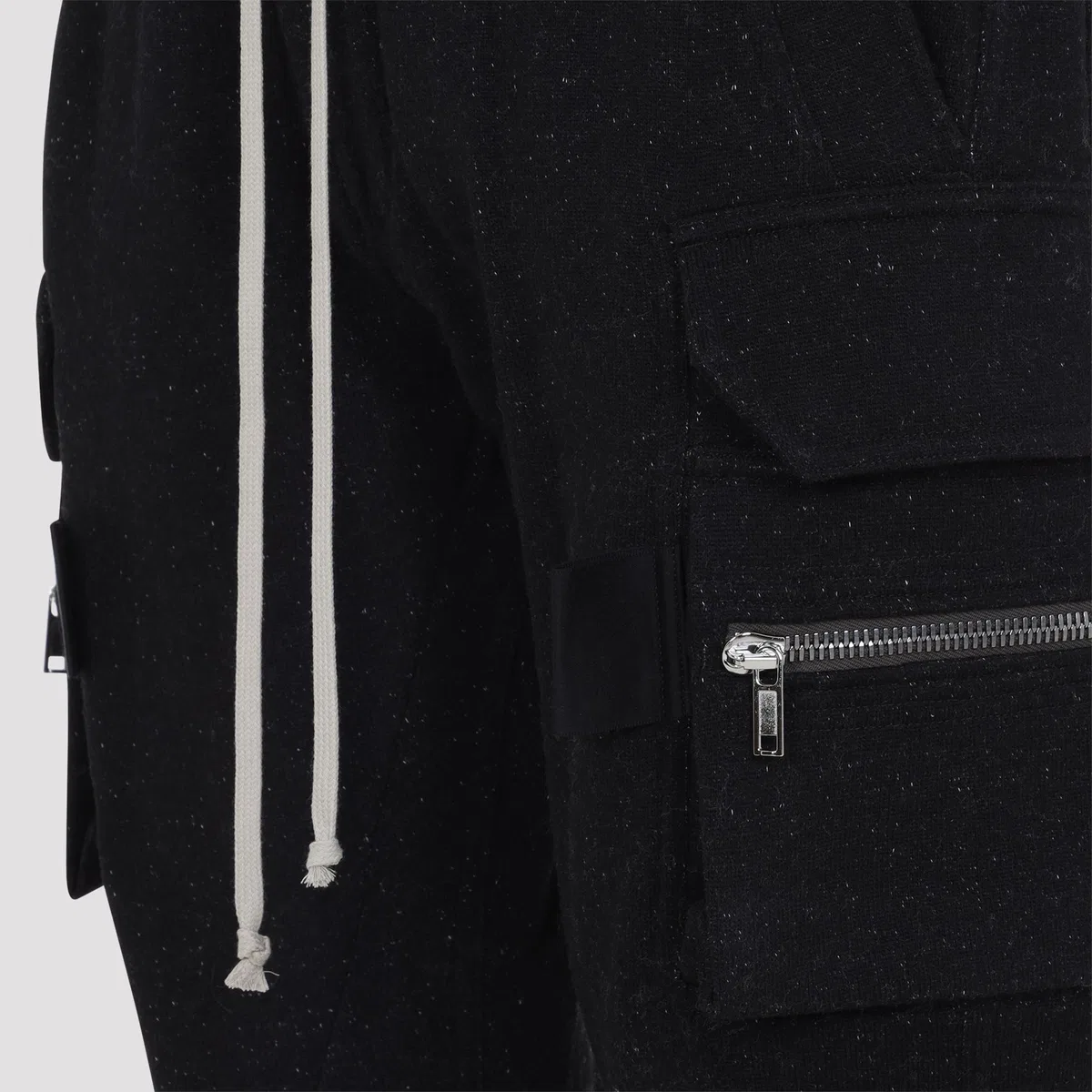 Rick Owens Mastodon Drawstring Cargo Pants In Blue