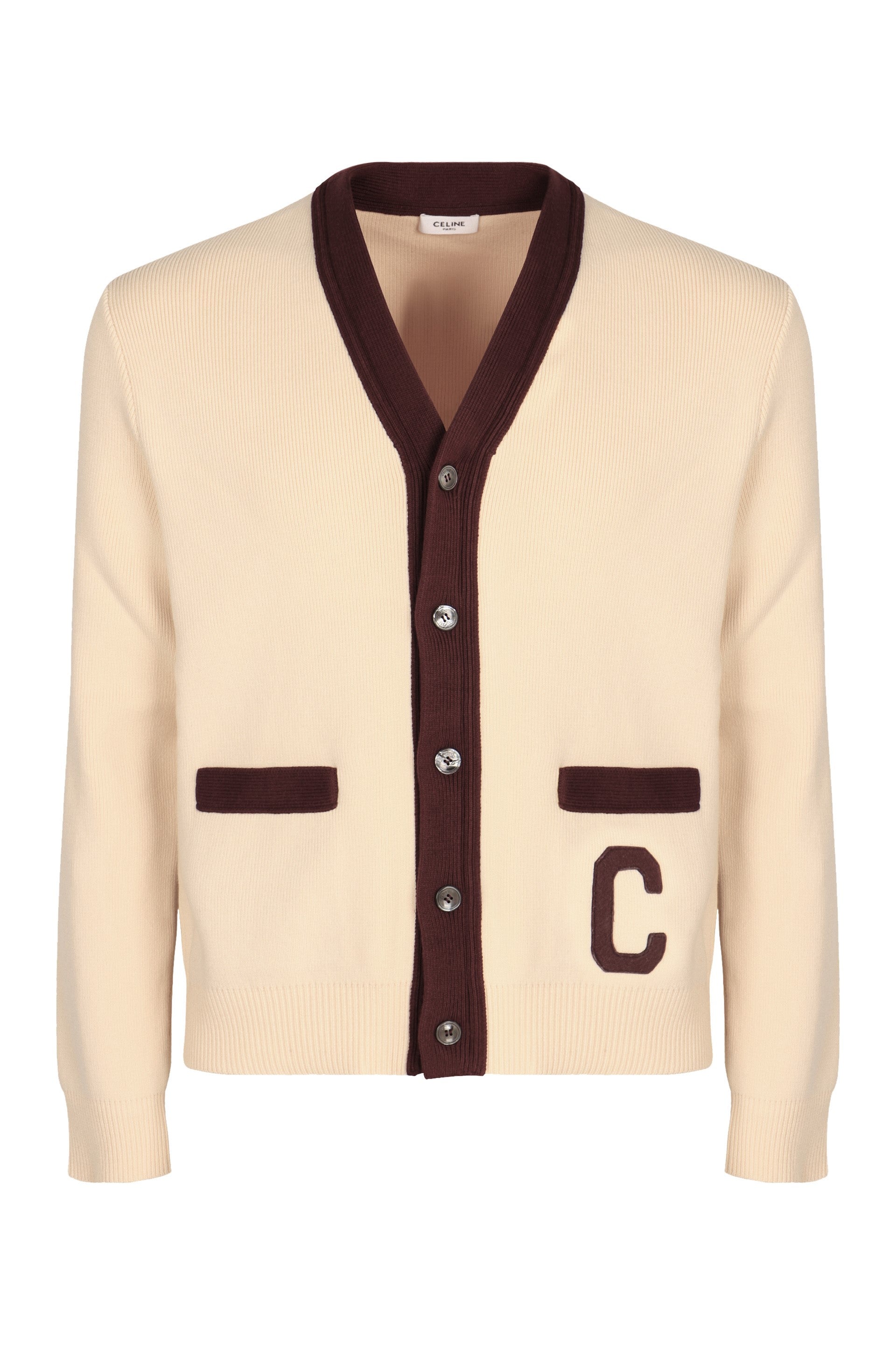 Logo Detail Cotton Cardigan