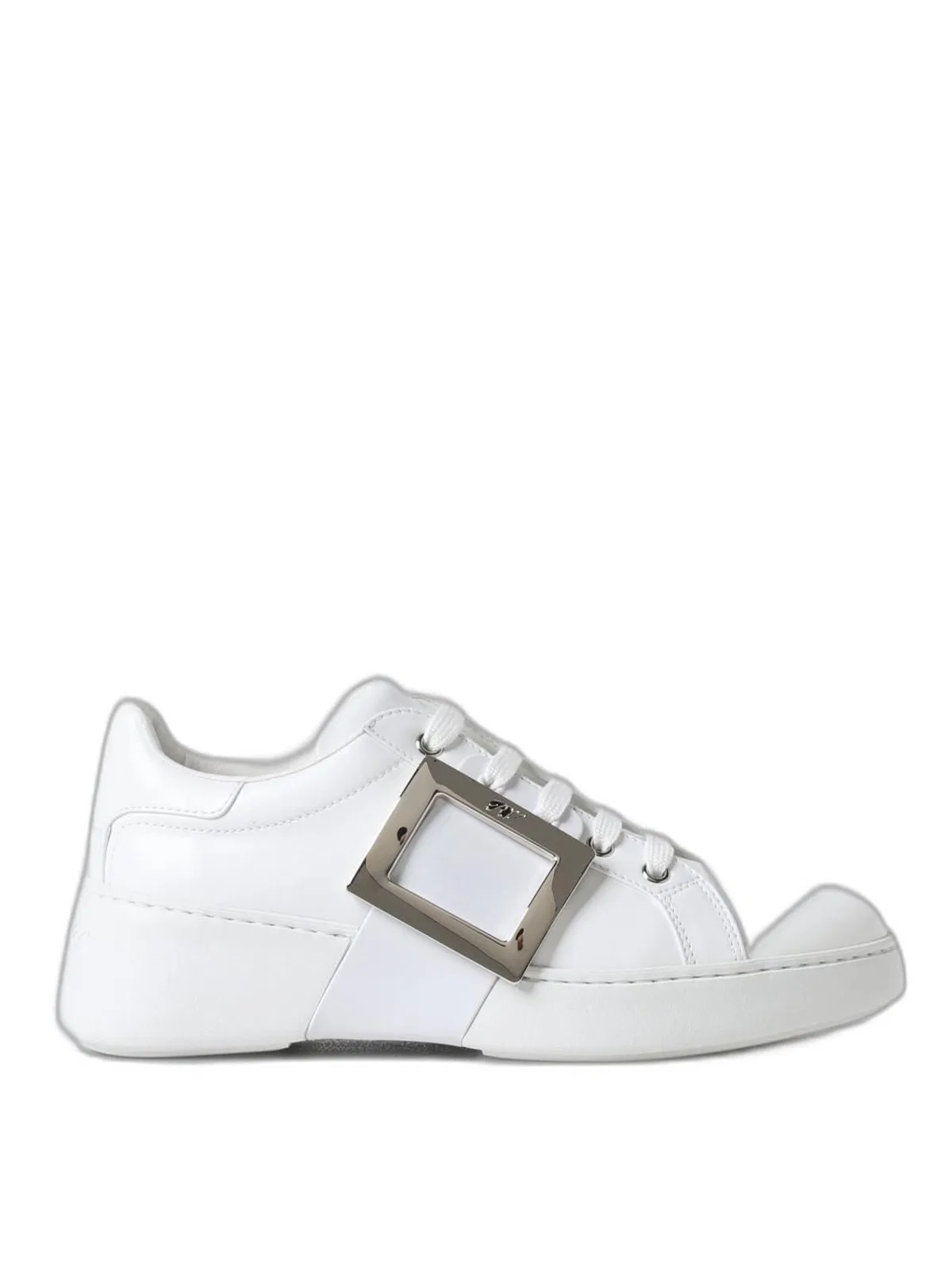 Viv Skate Buckled Leather Sneakers