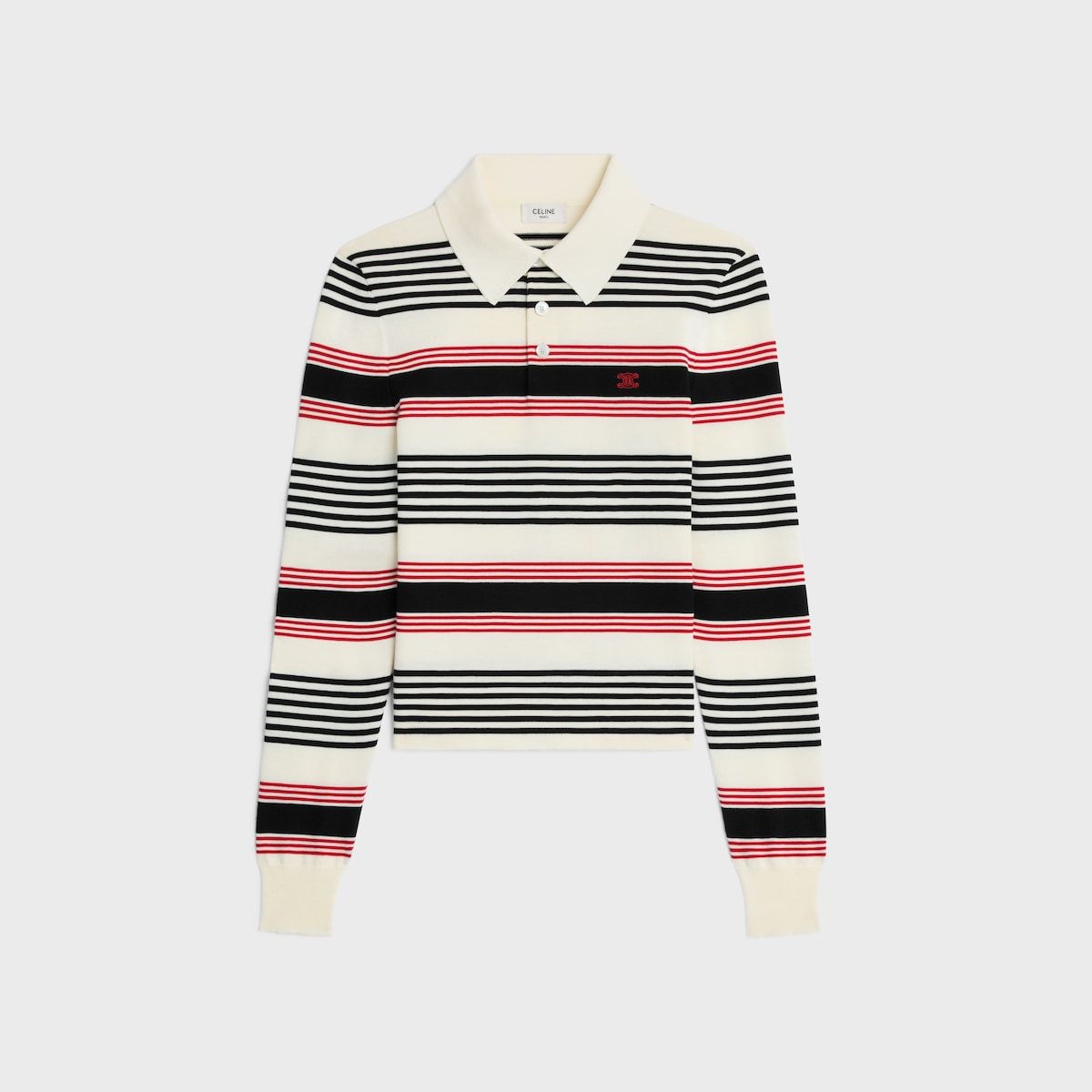 Striped Polo Sweater