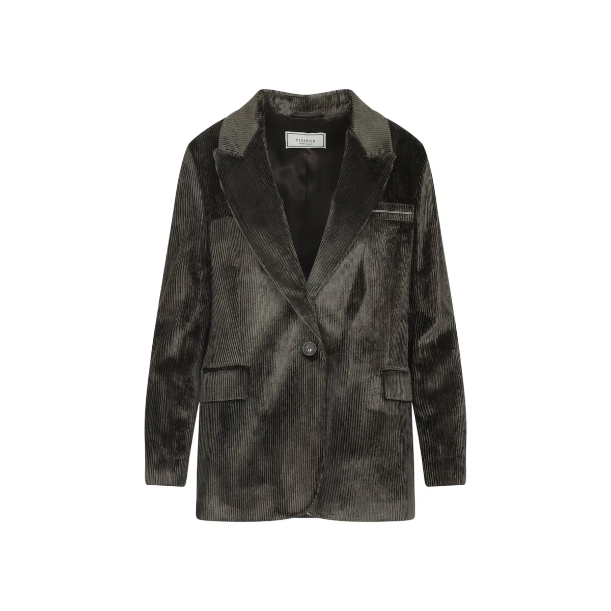Velvet Blazer With Thousand Stripes