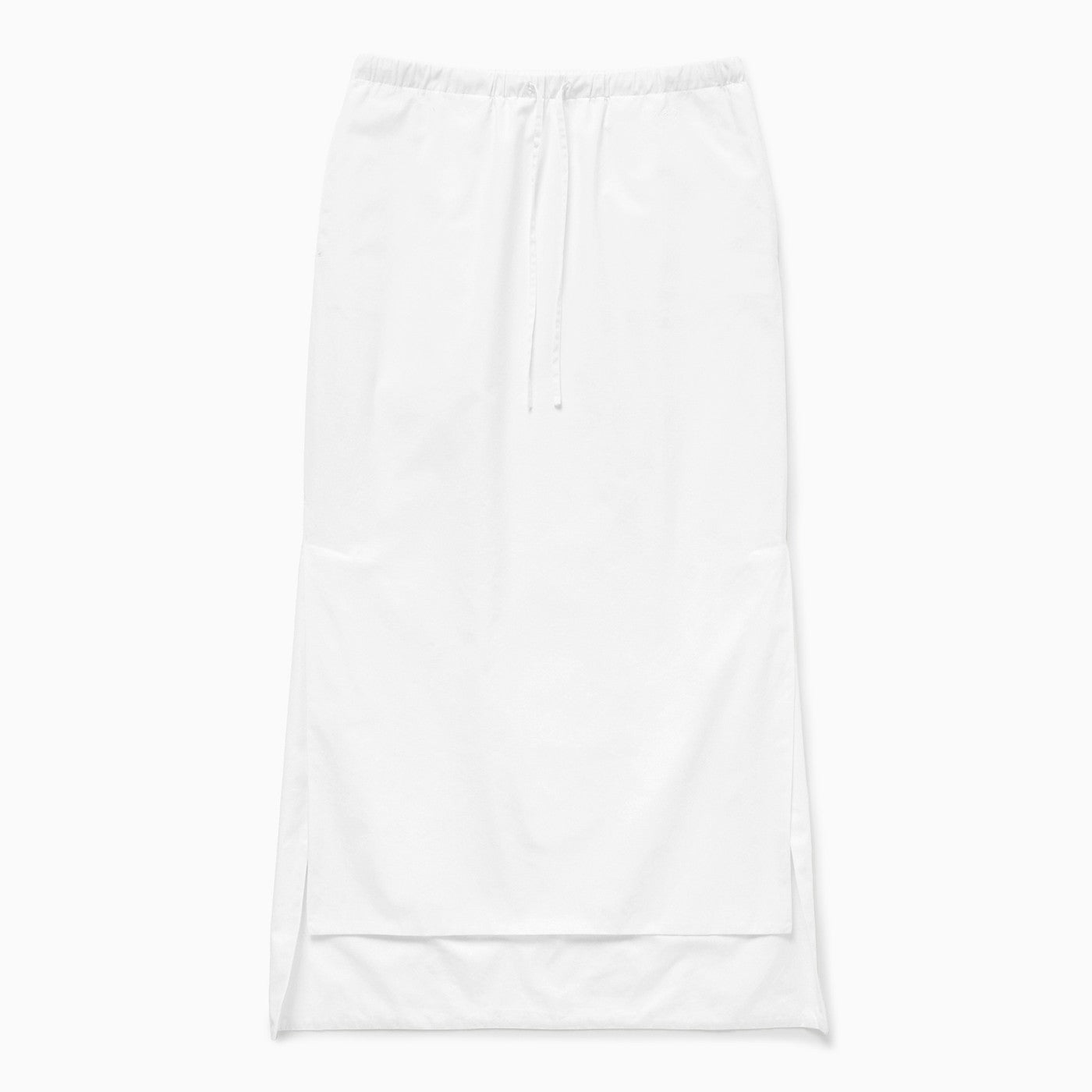 Long Asymmetric Skirt White