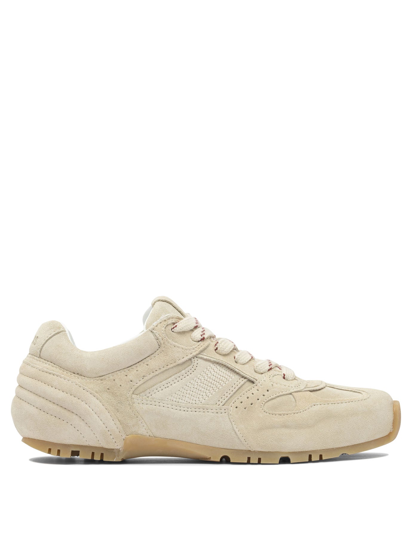 Tb.56 Suede Cream Leather Sneakers