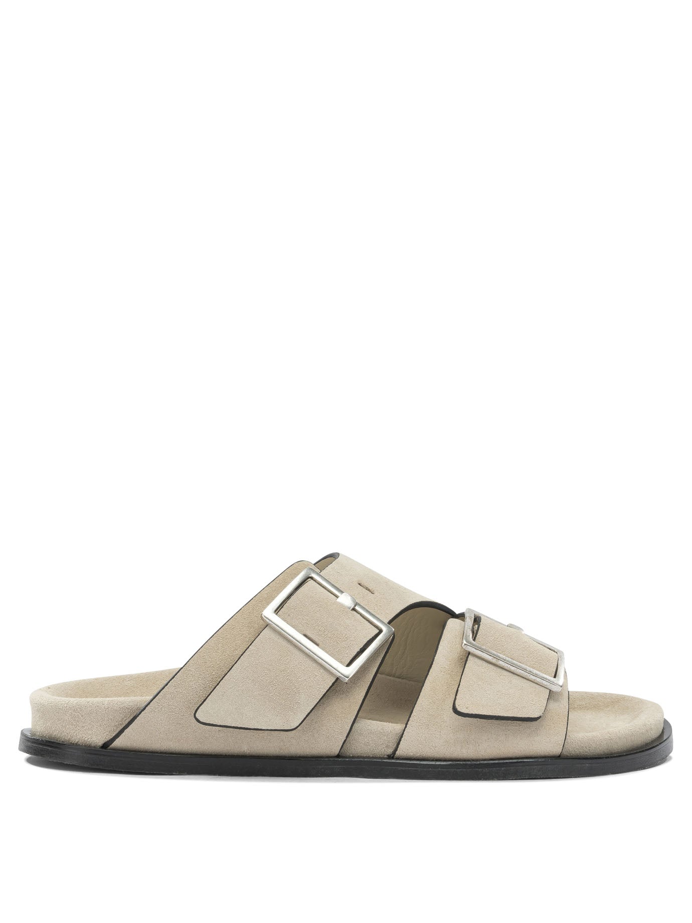 Beige Suede Sandals