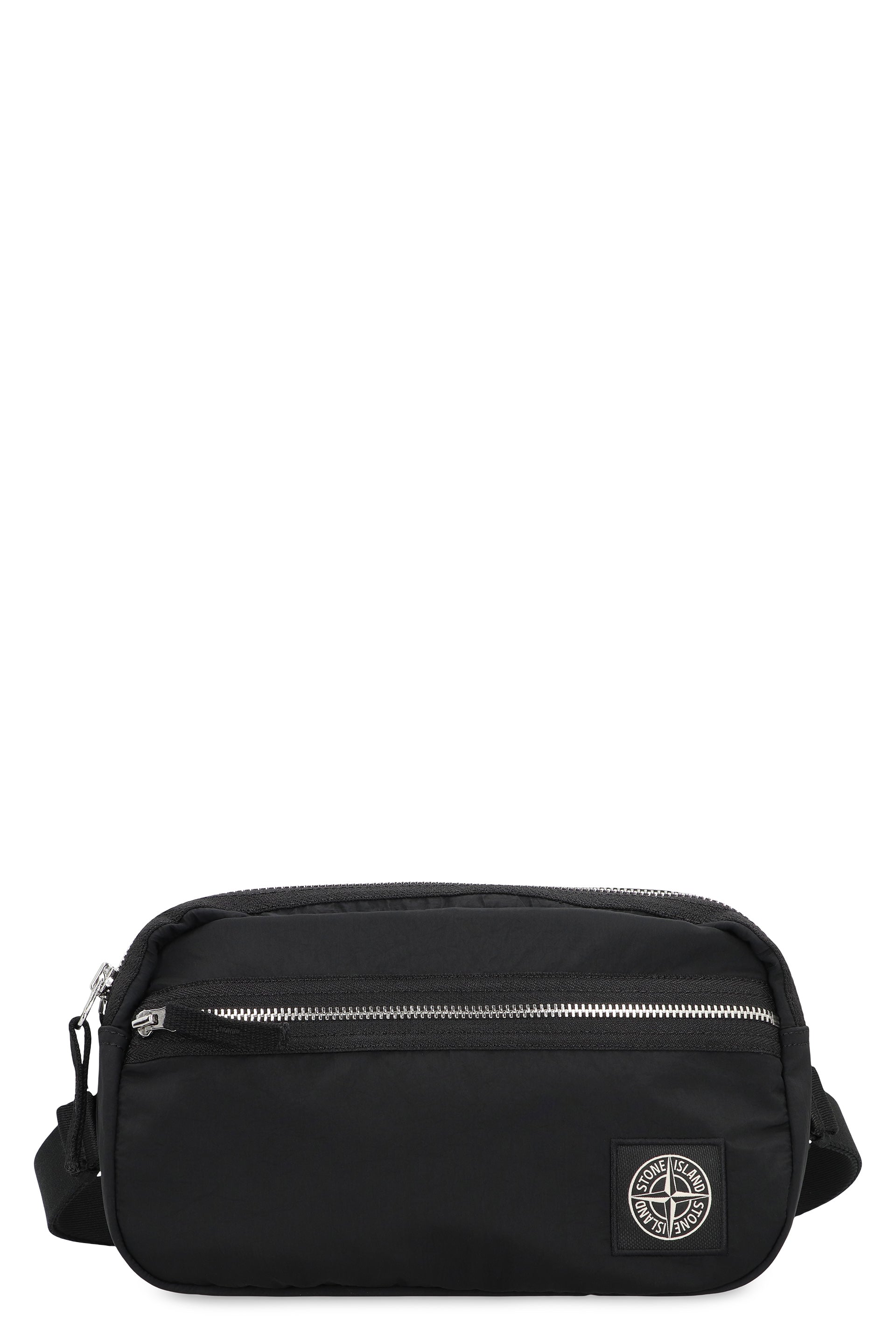 Zip-Fastening Logo-Patch Belt Bag
