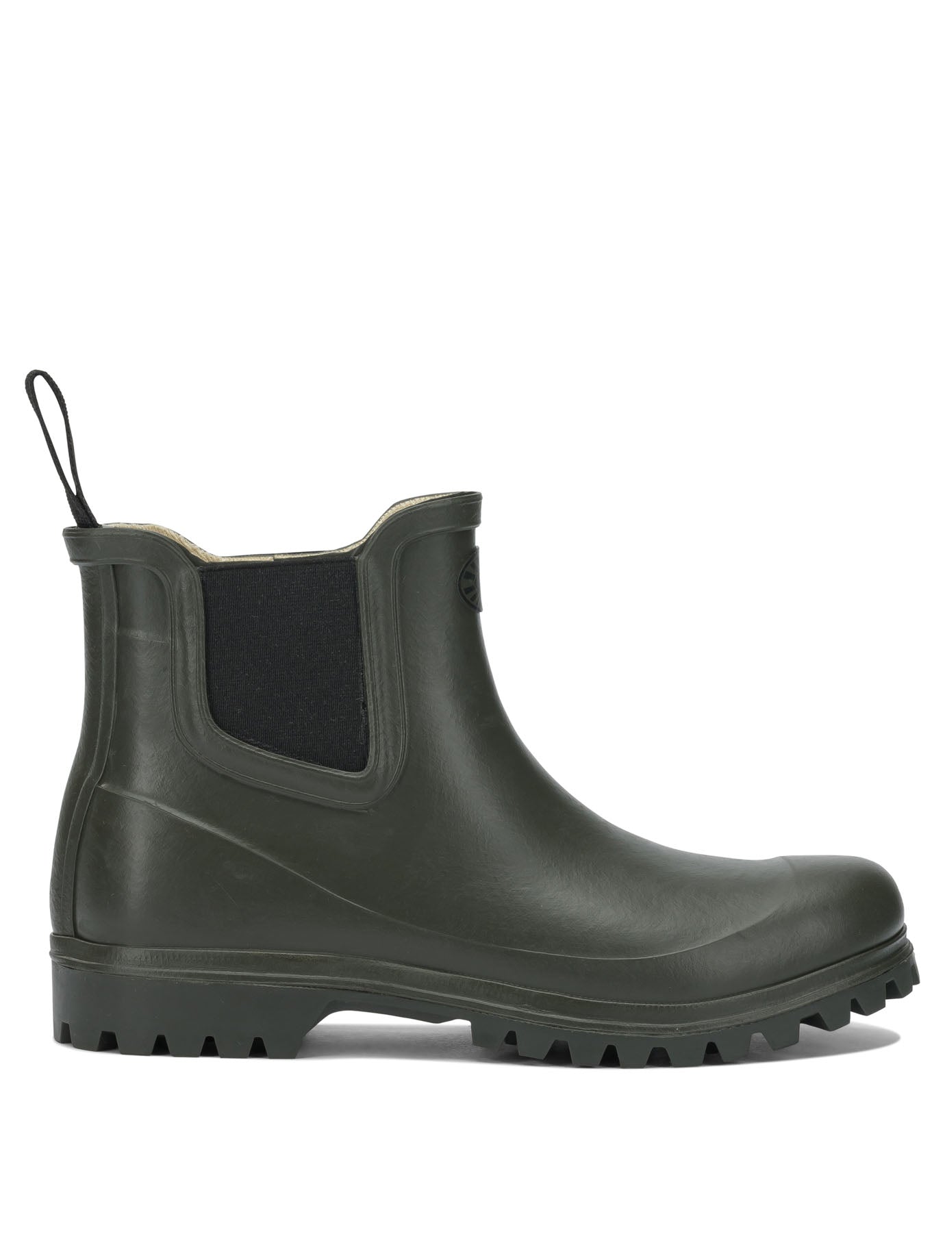 Green Rubber Ankle Boots