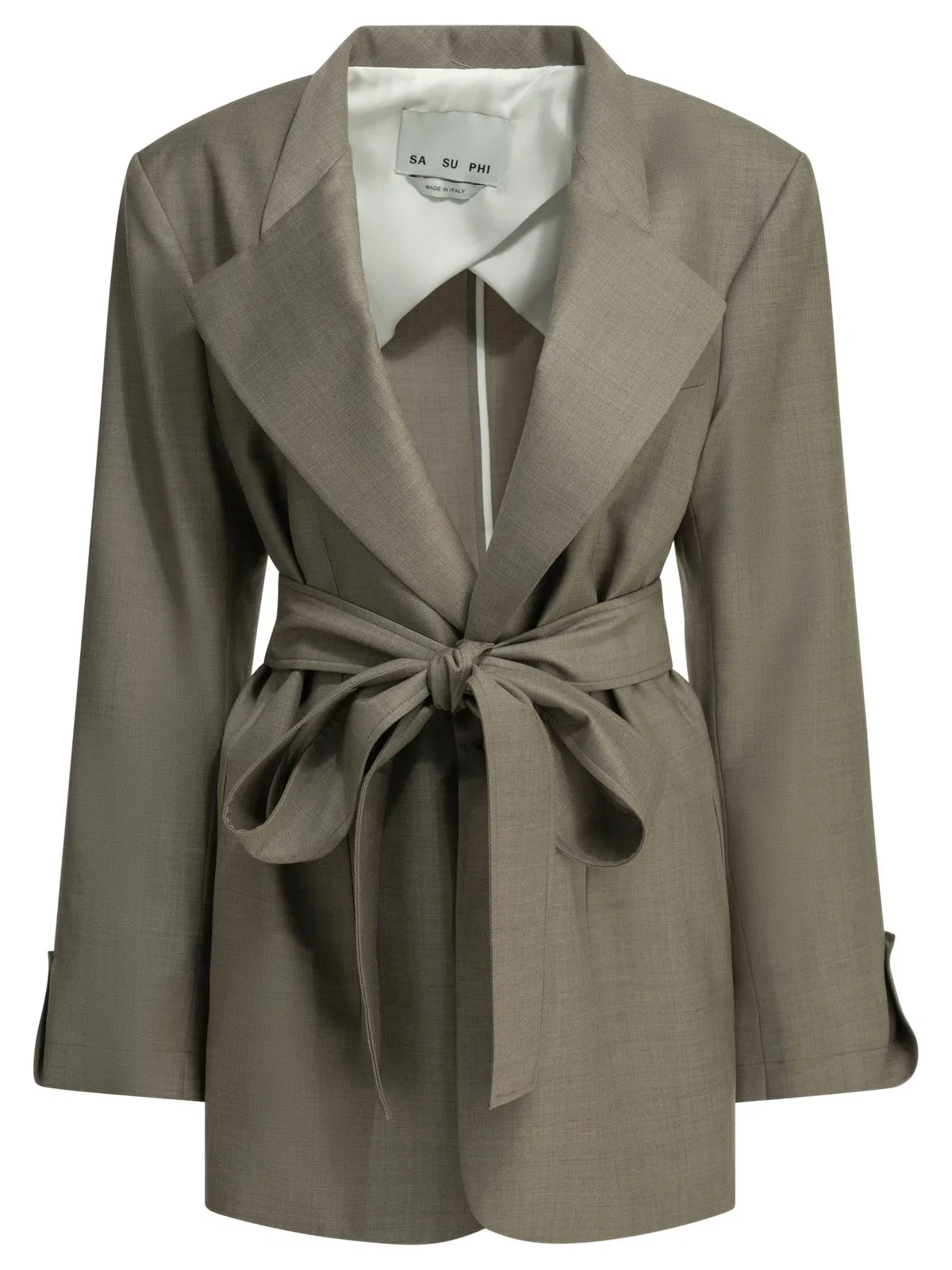 Brown Wool Silk Jacket