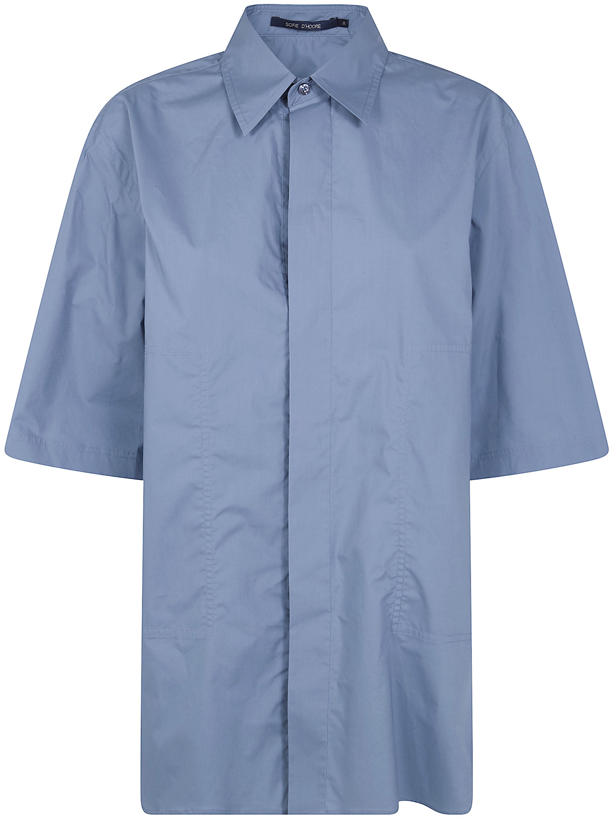 "Bodhi" Short Sleeve Shirt With Hidden Closure