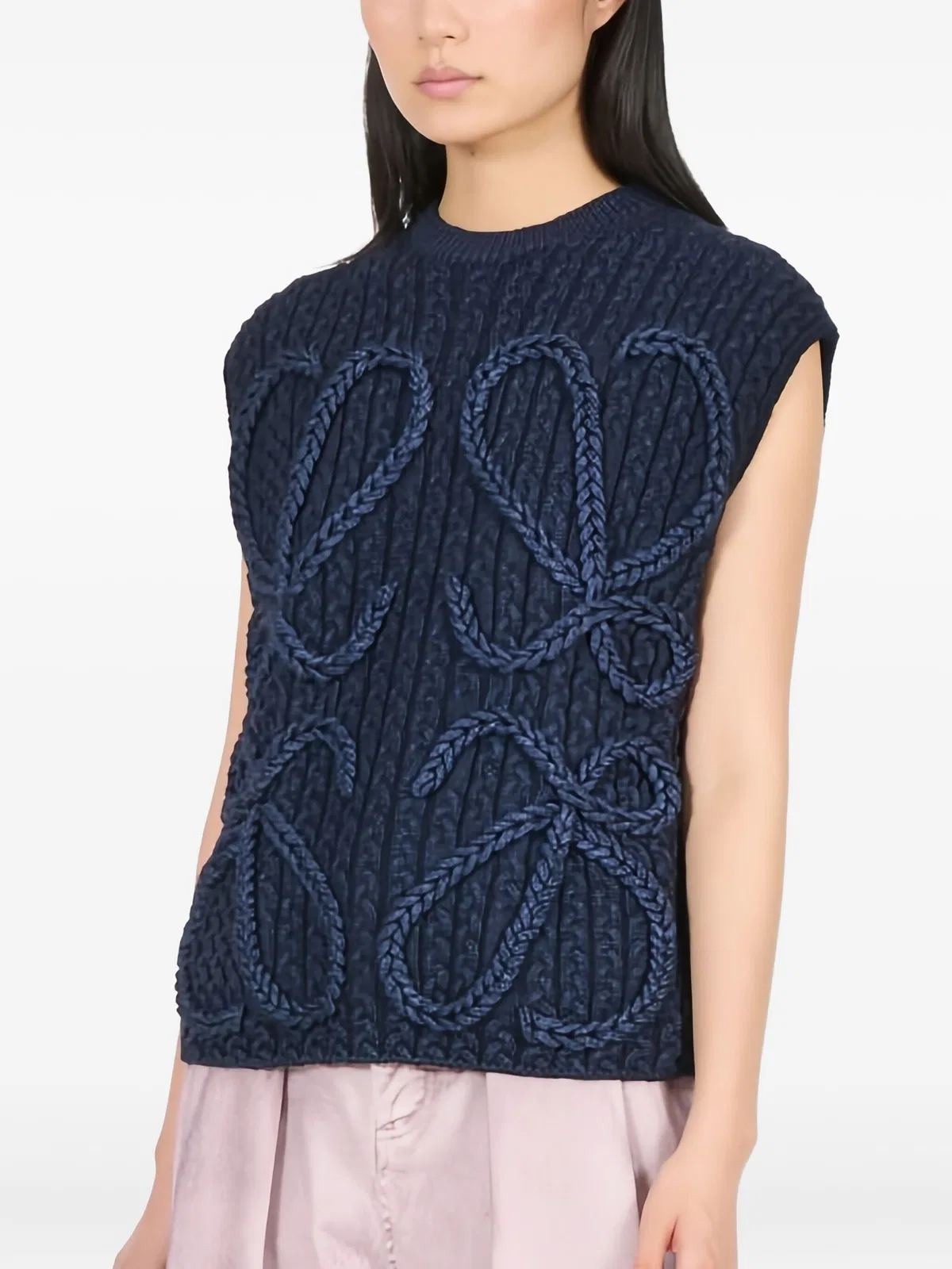 Cable-Knit Vest
