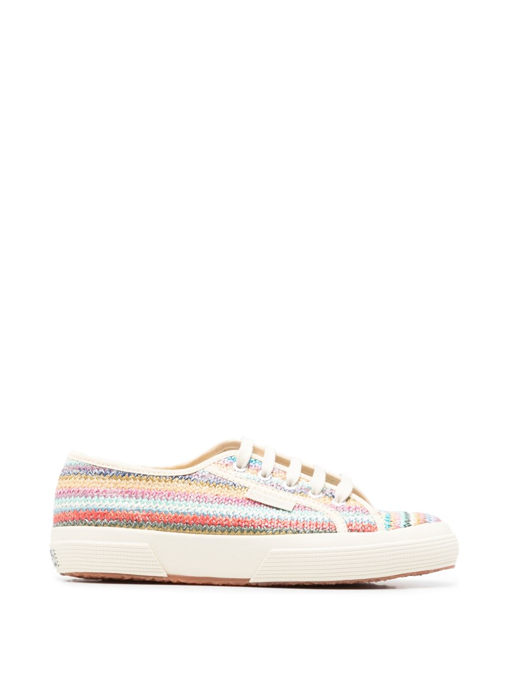 Patterned Cotton Flat Shoes