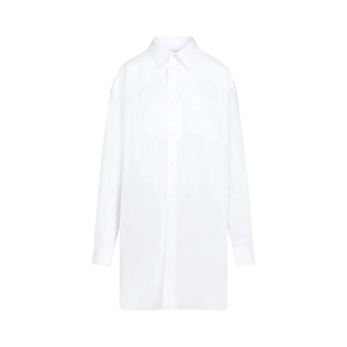 Maison Margiela White Poplin Shirt Mini Dress