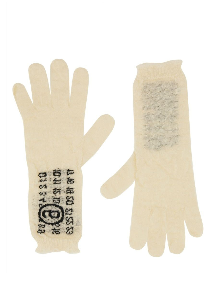 White Virgin Wool Gloves
