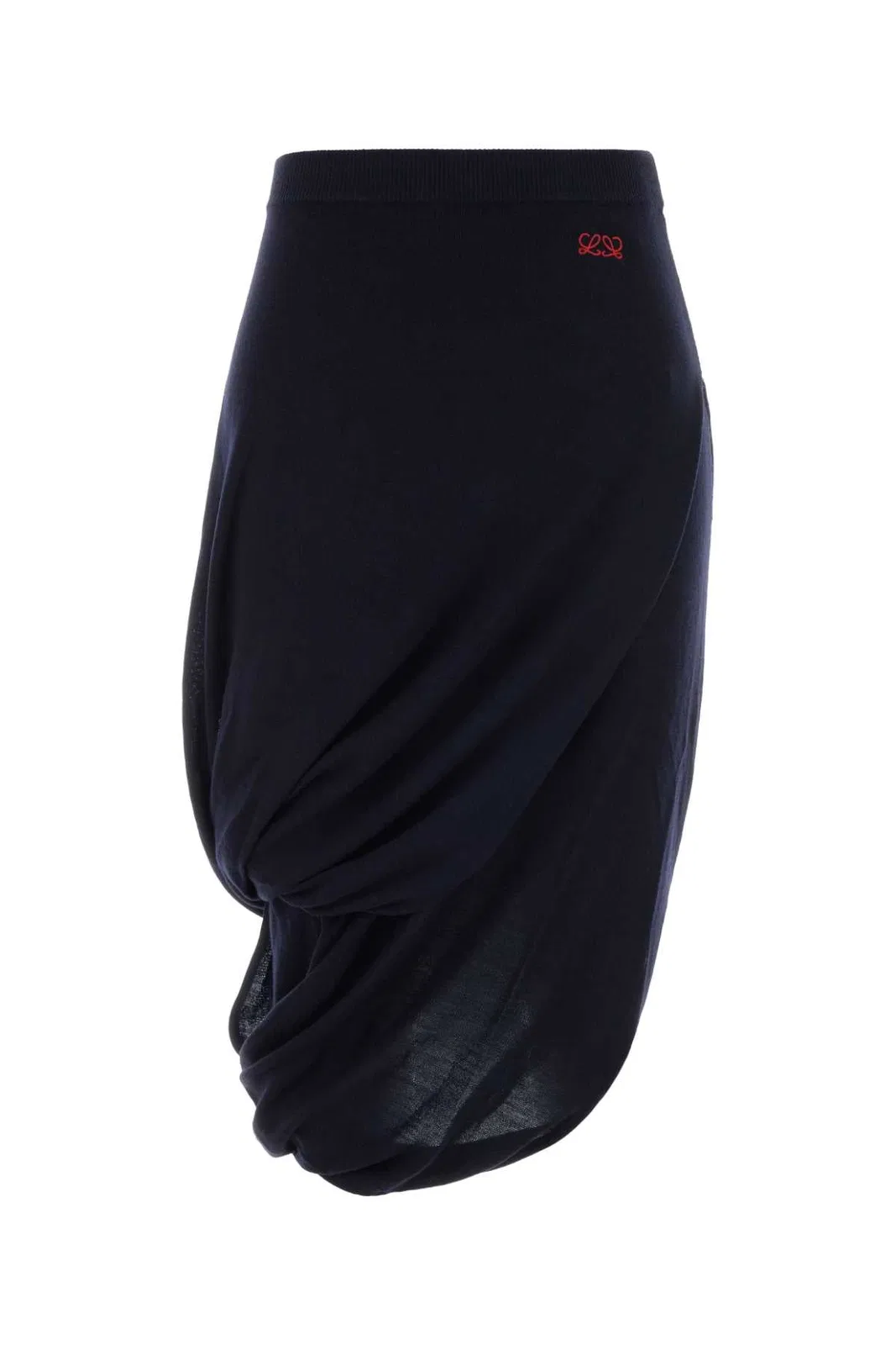 Loewe Dark Blue Wool Blend Skirt