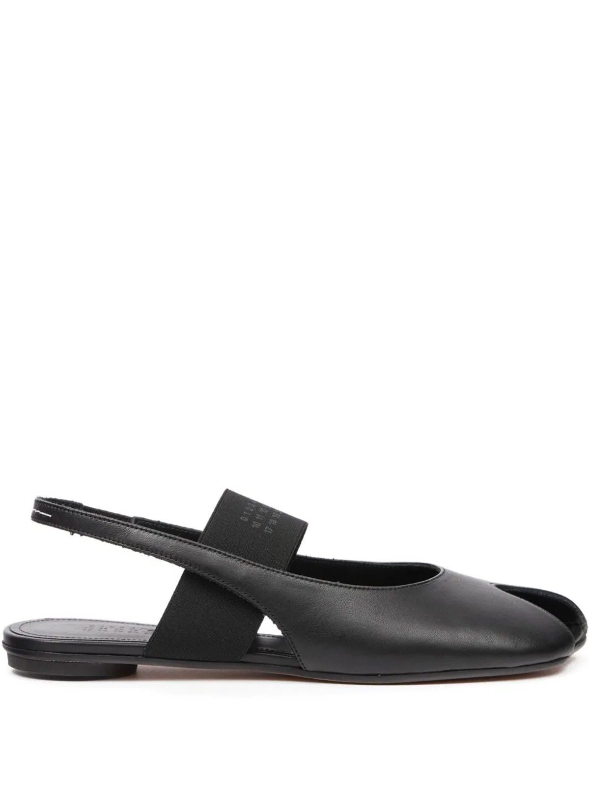 Mm6 Maison Margiela Black Leather Sandals