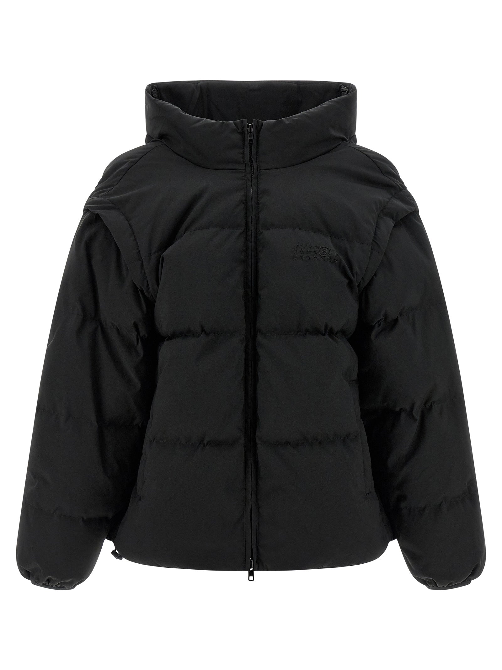 'Numeric Signature Mm6' Embroidery Down Jacket