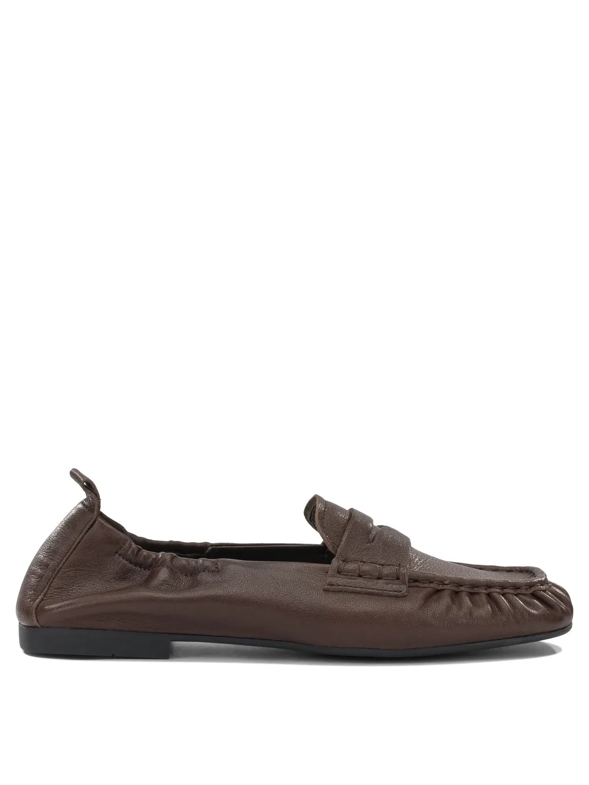 Brown Cow Leather Thermoplastic Polyurethane Loafers